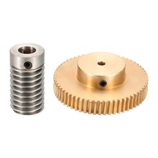Worm Gear Set 0.8 Module 1:60 Reduction Rate(Gear-4mm Bore, Rod 8mm Bore)