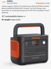 jackery explorer 1000 v2 portable power station