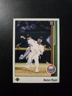 NOLAN RYAN 1989 UPPER DECK BASEBALL CARD #145 HOUSTON ASTROS