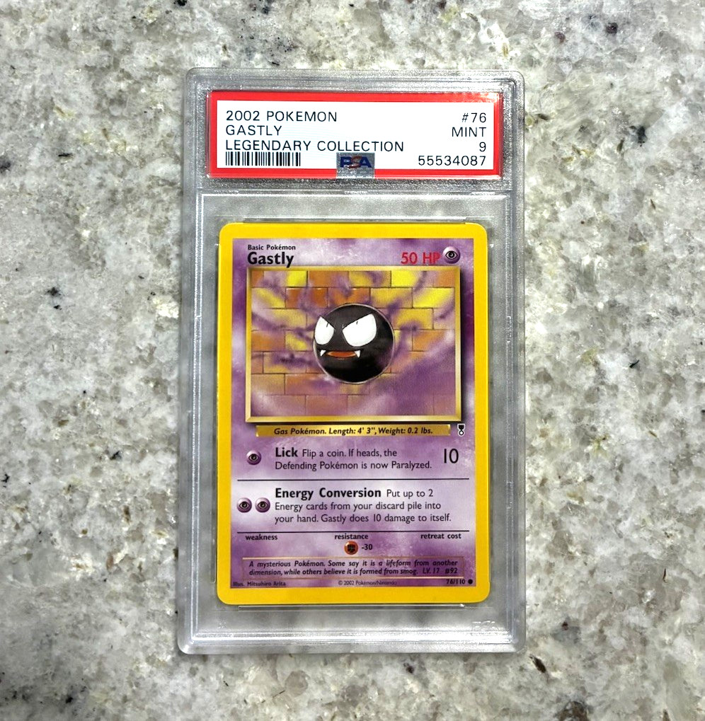 Pokemon PSA 9 Gastly 2002 Legendary Collection #76/110 Nintendo