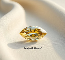 4 Ct 100% Marquise Cut Yellow Color~ Natural D Grade VVS1 Diamond ~1 🎁Free