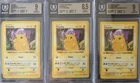 1999 POKEMON BASE SET PIKACHUS 1ST EDITION YELLOW, RED CHEEKS #58  BGS 9 MINT