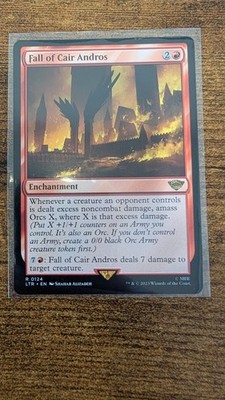 MTG Fall of Cair Andros Lord of the Rings Rare Enchantment  NM #124 LTR Magic