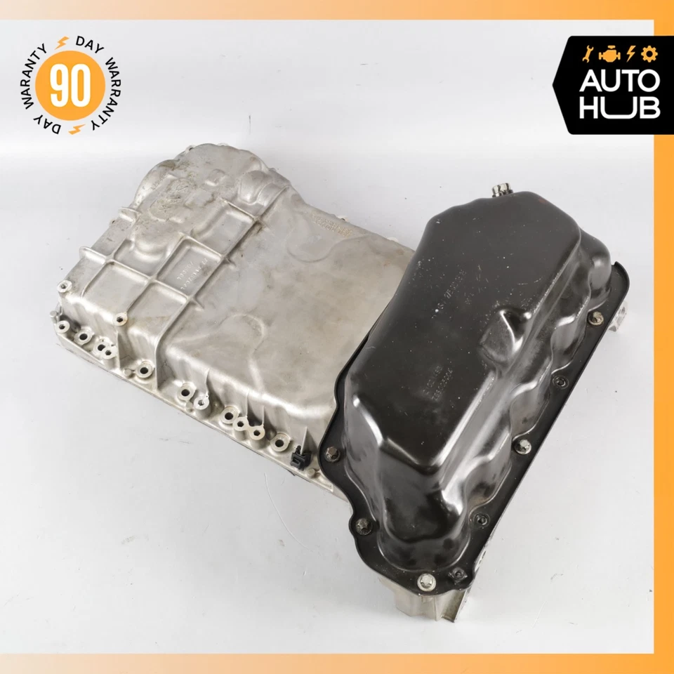 12-18 Mercedes W166 ML350 GLE350 sección superior e inferior cárter de aceite 2760141802 OEM Foto 2 de 4