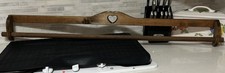 VTG Wood Blanket Quilt Wall Hang Rack Heart Cut Out Farmhouse Decor 7&rdquo;Hx50"L