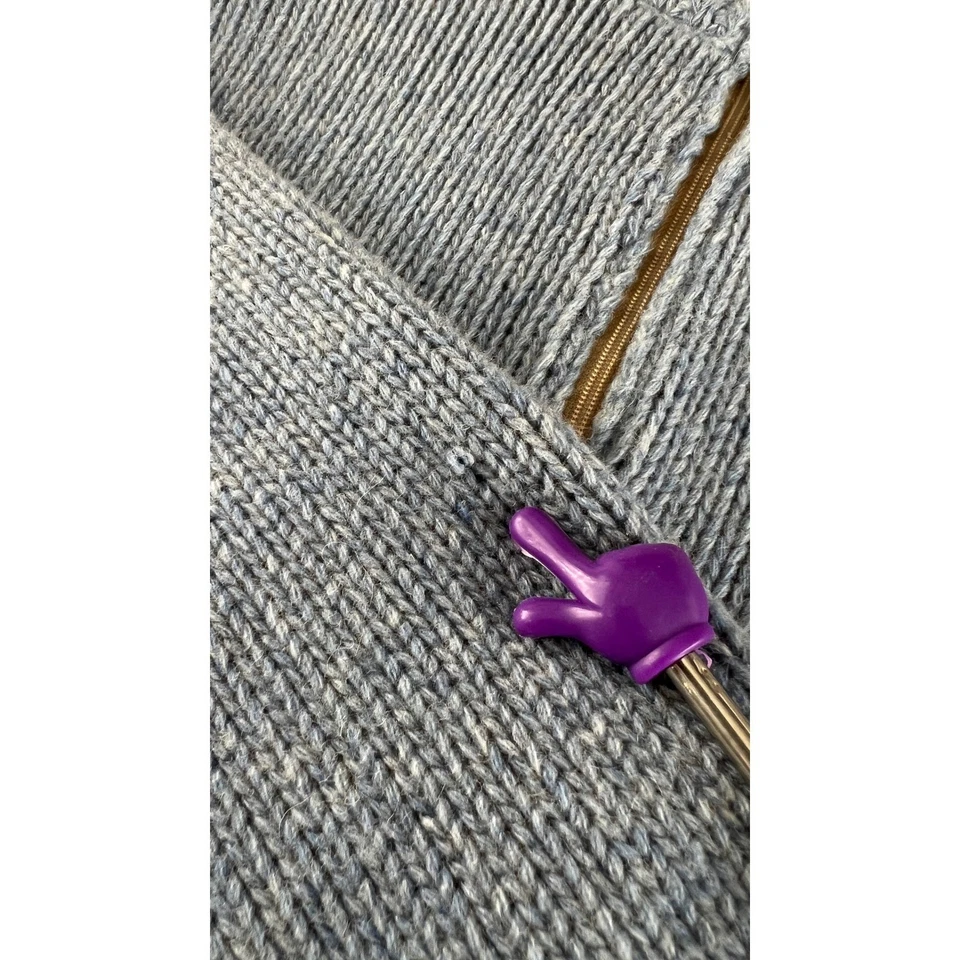 Napapijri винтажный синий шерсти молнии шеи свитер мужской большой Geographica Италии трикотажа - AC - Изображение 3 из 4