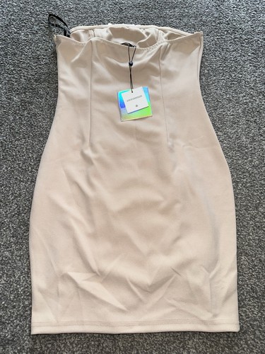 NWT Womens Misguided Dress, Size 10, Bodycon, Sequin, Bandeau, Stretch, (S2) - Picture 4 of 5
