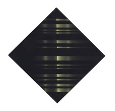 ENNIO FINZI (Venezia, 1931) Losanga 1976 acrlici su tela cm. 30x30 Op Art
