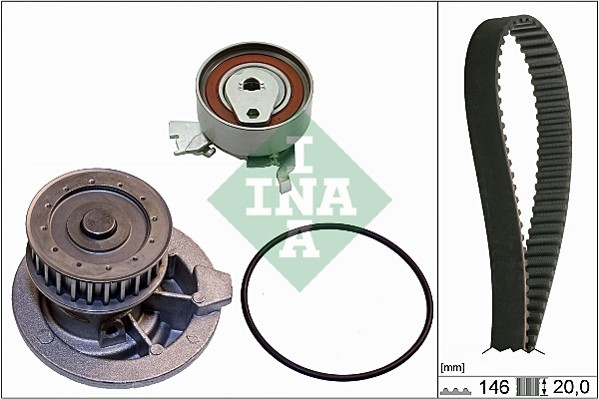 INA Wasserpumpe & Zahnriemen-Kit 530 0147 30 FüR Chevrolet, Daewoo, Holden, Opel-image