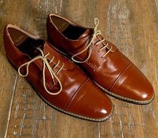 Bruno Marc Men s Brown Leather Cap Toe Oxford Dress Shoes Lace-Up 12 D