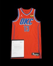 Ousmane Dieng OKC Thunder Nba Cup Game Worn Jersey Coa West Finals Spurs Bucks