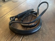 Brand New JEFFRIES Black Cavesson NOSEBAND, FULL Size, Padded, Crank