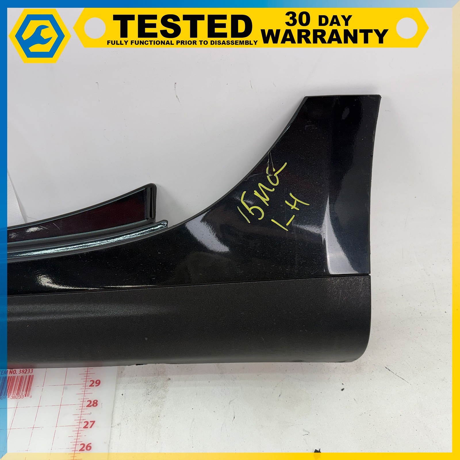 14-24 MASERATI GHIBLI LEFT DRIVER SIDE SKIRT ROCKER PANEL MOLDING BLACK OEM