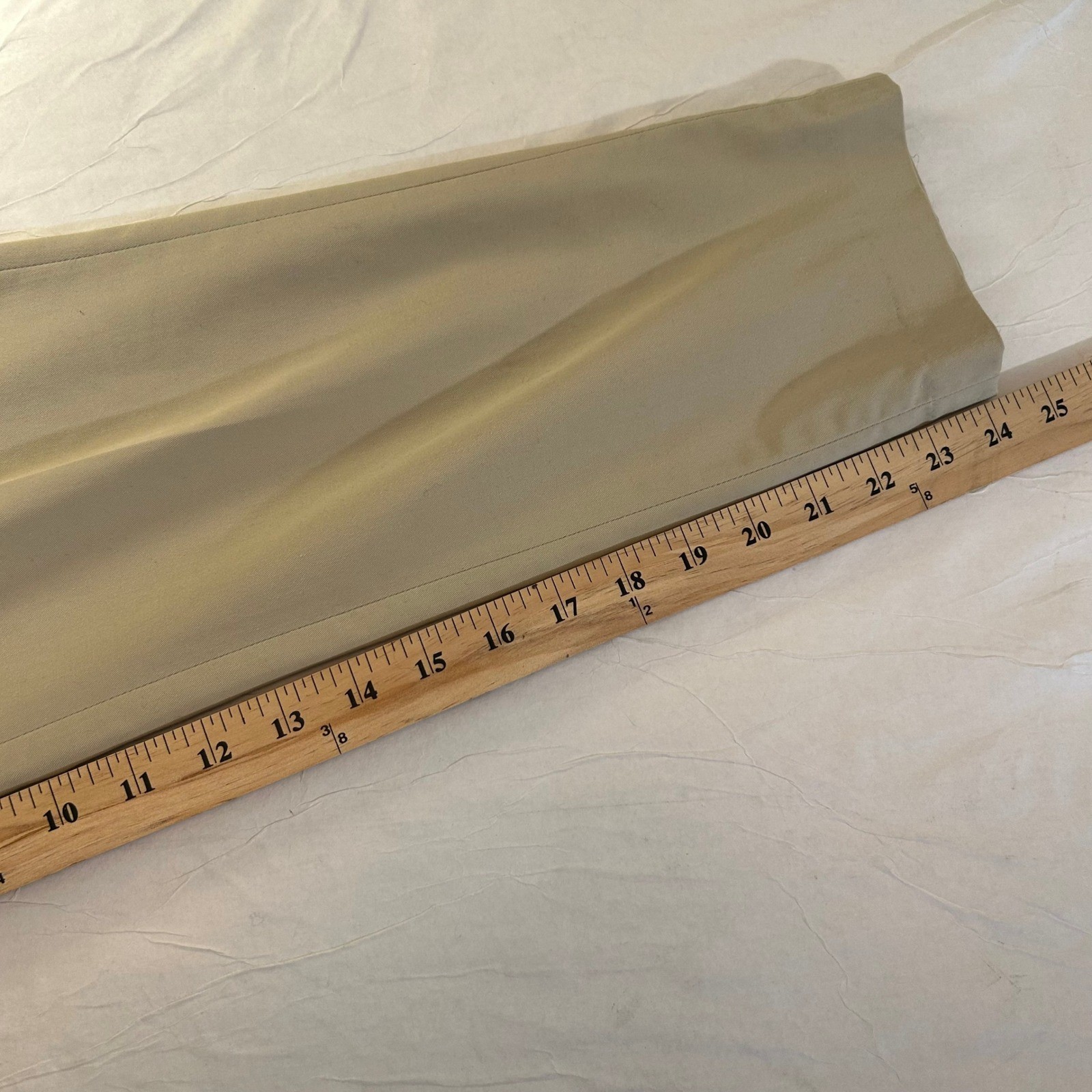 Uniqlo Khaki Chino Pants Womens Straight Leg Tan Business Casual Trousers 0 thumbnail 8