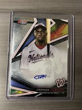 2022 Bowman’s Best CRISTHIAN VAQUERO On Card Auto #B22-CV Prospect NATIONALS 🔥