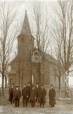 c1909 Evangelical EV Church Riverton WY Wyoming RPPC Photo Postcard COPY