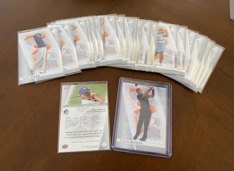 2024 UD PORTFOLIO GOLF SP AUTHENTIC INSERT FULL SET #1-25 W/ TIGER WOODS