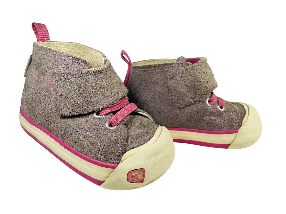 Zapatillas deportivas Keen Coronado de caña alta rosa púrpura gamuza talla 4 niño pequeño sin marcas Foto 2 de 4