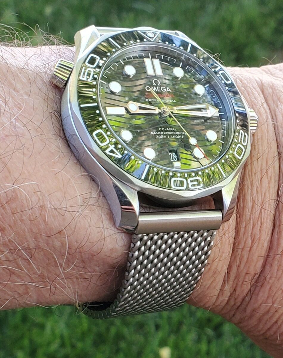20mm Braided Stainless Mesh Band For Omega Seamaster No Time 20mm Braided Stainless Mesh Band For Omega Seamaster No Time