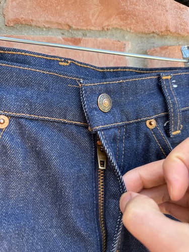 Vintage Levis Jeans Youth 10 Bootcut Orange Tab Denim 80s Actual 23x26 - Picture 3 of 5