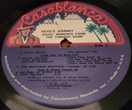 Johnny Carson Here's Johnny Magic Moments From The Tonight Show 2X Vinyl LP 1974 - Picture 5 of 8