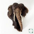 Hand Crafted Wooden Wall Hang Elephant Sculpture