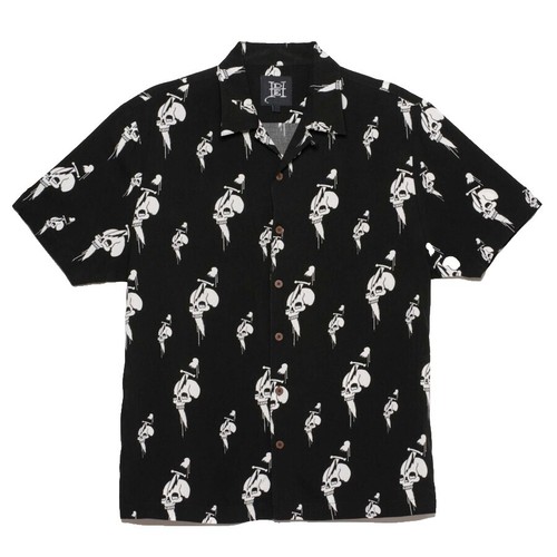 Camicia Hawaiana Ed Hardy Uomo 2XL Con Tigre E Fiori - Perfetta Per Skate, Surf E Campeggio - Foto 3