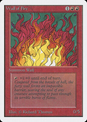 Wall of Fire FOIL 10th Edition PLD Red Uncommon MAGIC GATHERING CARD ABUGames