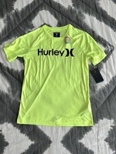 Hurley Shirt Youth Large 12-13 Yrs UPF 50 , Volt Glow