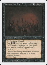 MTG Magic the Gathering Demonic Hordes (104/306) Revised Edition HP