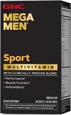 GNC Mega Men Sport Multivitamin for Men 180 Count Free Ship Expiry 03/2027