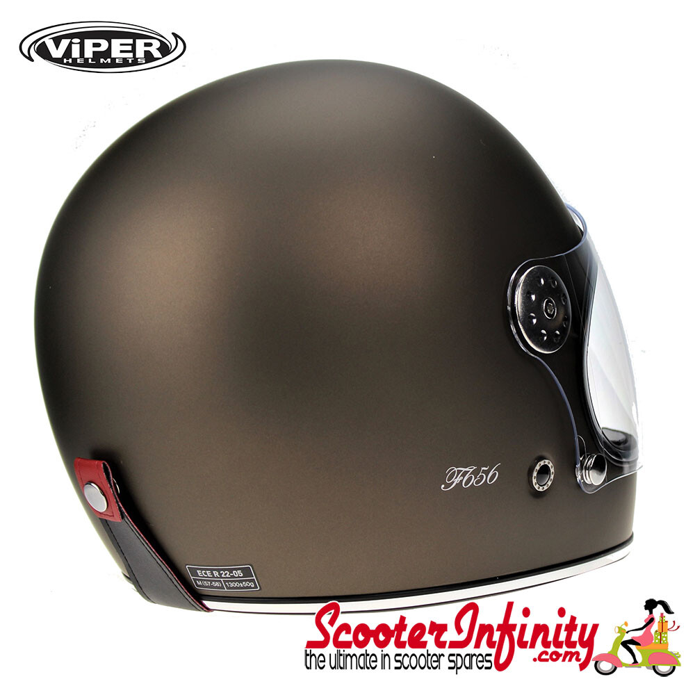 Casco Integral Moto Oto Integral Casque Viper F656 Vintage Fibre De Verre Adulte Casque Oto Scooter Chopper Rétro Casco De Moto