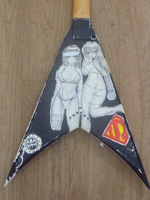 Jackson King V Gitarre mit maßgefertigtem handgezeichnetem Artwork