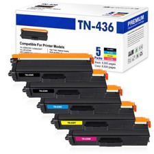 5PK TN436 Toner Cartridge for Brother TN433 HL-L9310CDW MFC-L8900CDW High Yield