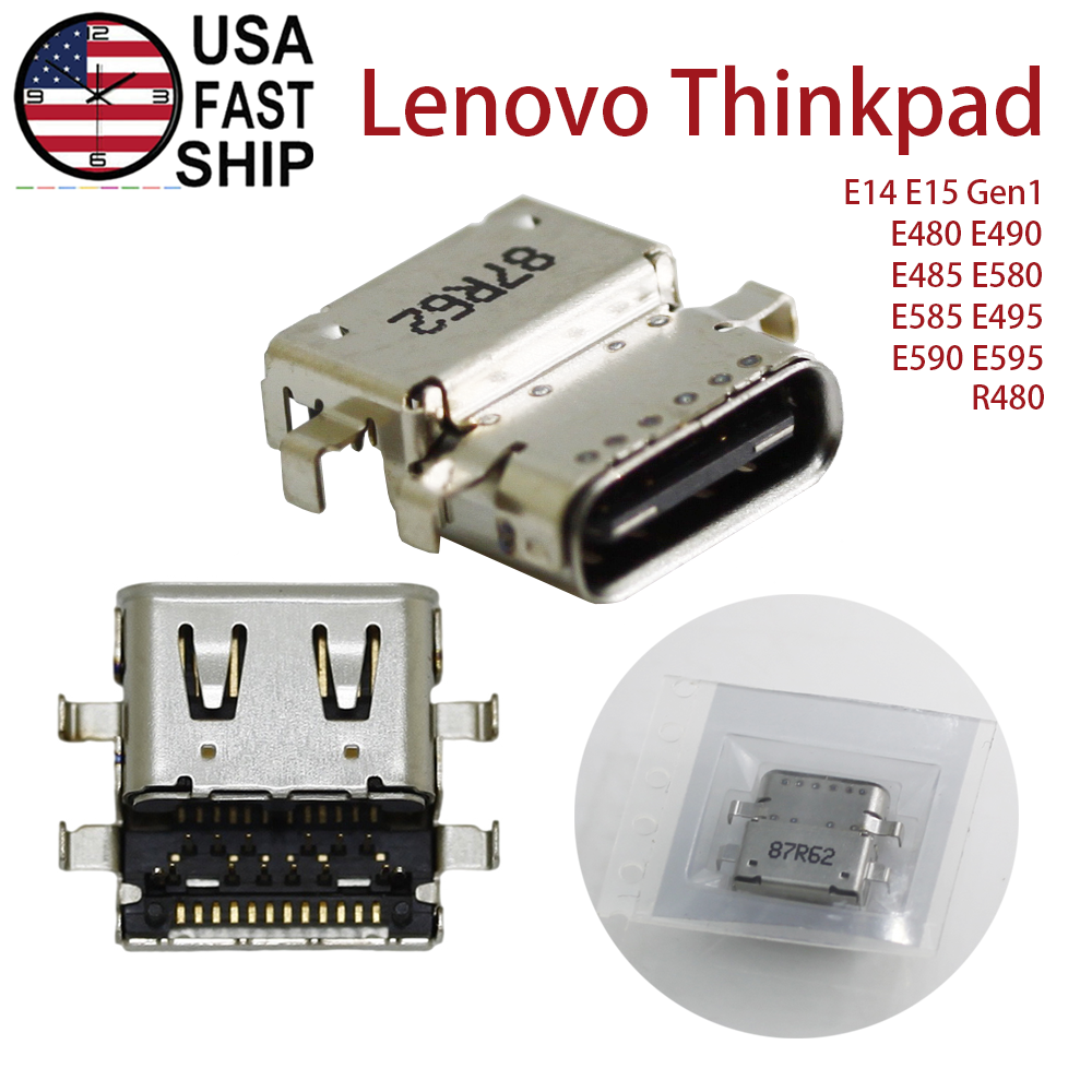 ②-WA680-Thinkpad Lenovo TP00116A 1点AC欠品 Lot USB Charging Port Power Jack - Lenovo ThinkPad E14 E15 Gen 1
