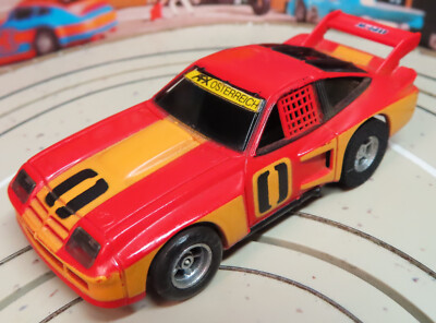 Faller Aurora 5653 ~~ AFX Monza GT mit Fahrlicht, Hinterreifen sind neu #DEZ3074