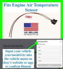 fits Jeep Ram Intake Air Temperature Sensor Connector Plug Pigtail Harness Wire
