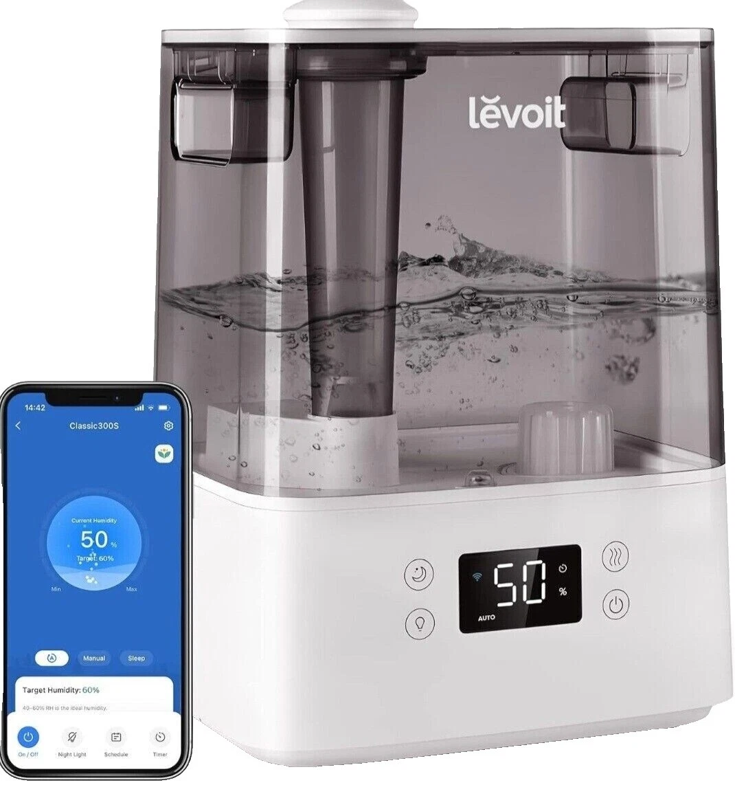 Humidificadores infrarrojo blanco