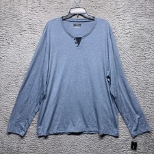 Alfani Sweater Mens XXL 2XL Blue Long Sleeve Crew Neck