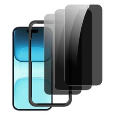3 Protector De Pantalla Privacidad Cristal Para iPhone 16 Pro Max 6.9" Antiesp a