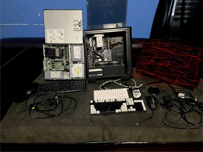 2 Cheap pcs With 2 Monitors And 3 Keyboards And Mouse READ THE DESCRIPTION!!!