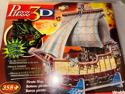 358 Stck. Piratenschiff 3D-Puzzle leuchtet im Dunkeln von Wrebbit versiegelt - Bild 7 von 7