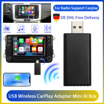 Wireless CarPlay Adapter USB Dongle Mini Box Für Apple IOS MIB Android Autoradio