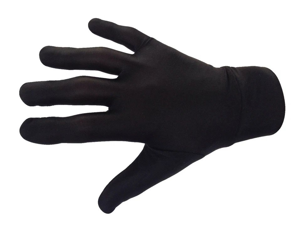 100% Pure Silk Thermal Liner Gloves for Bikers, Skiers, Dog Walkers & Cyclists Foto 4 de 4