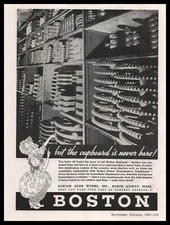 1937 Boston Gear Works North Quincy Massachusetts Old Mother Hubbard Print Ad