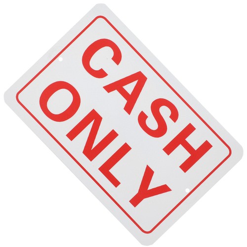 Cash Only Sign No Credit Sign Cash Payment Sign for Business Retail Store UK - Picture 4 of 12
