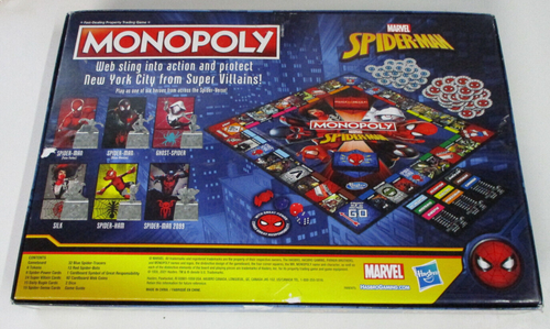 Marvel Spider-Man / Spiderman Monopoly Set - Hasbro Gaming - 195166146294 - Picture 4 of 9