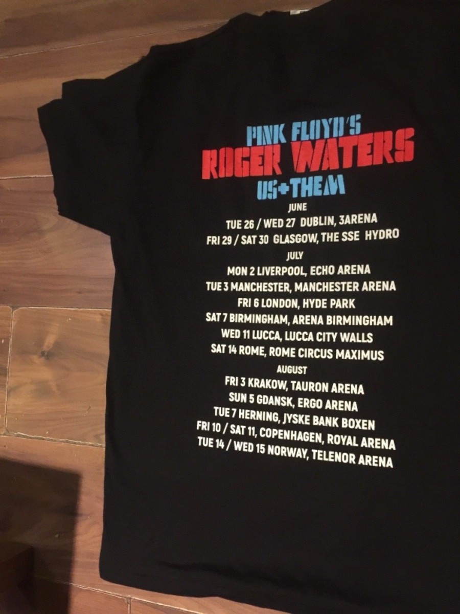 送料込❤激レア✨ROGER WATERS US + THEM Tシャツ 2017 Vintage T Shirt - Roger Waters Genius Of Pink Floyd Us+them