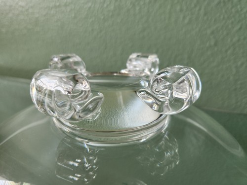 Mid-Century STEUBEN Crystal 8" SCROLL FOOT Low BOWL John Dreves c. 1942 MINT! - Picture 6 of 8