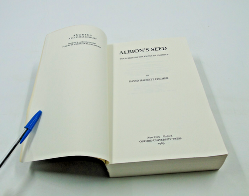 Albion's Seed : Four British Folkways in America by David Hackett Fischer 1989 - Picture 8 of 15
